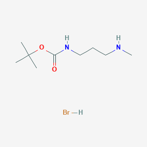 molecular formula C9H21BrN2O2 B1525519 tert-butyl N-[3-(methylamino)propyl]carbamate hydrobromide CAS No. 1334149-40-4