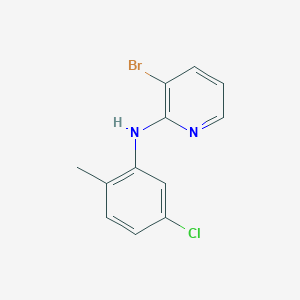 molecular formula C12H10BrClN2 B1525530 3-bromo-N-(5-chloro-2-methylphenyl)pyridin-2-amine CAS No. 1275259-37-4