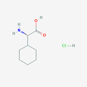 molecular formula C8H16ClNO2 B1525532 (S)-2-氨基-2-环己基乙酸盐酸盐 CAS No. 191611-20-8