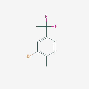 molecular formula C9H9BrF2 B1525533 2-Bromo-4-(1,1-difluoroethyl)toluene CAS No. 1204295-61-3