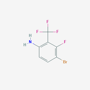 4-Bromo-3-fluoro-2-(trifluoromethyl)aniline