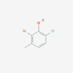 molecular formula C7H6BrClO B1525537 2-Bromo-6-chloro-3-methylphenol CAS No. 1211512-31-0