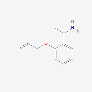 molecular formula C11H15NO B1525538 1-[2-(烯丙氧基)苯基]乙胺 CAS No. 1184578-88-8