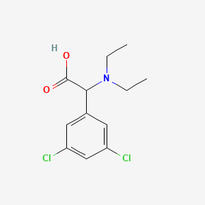 molecular formula C12H15Cl2NO2 B1525540 2-(3,5-Dichlorophenyl)-2-(diethylamino)acetic acid CAS No. 1218081-04-9