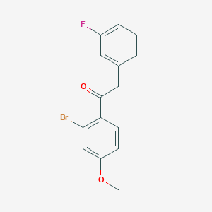 1-(2-Bromo-4-methoxyphenyl)-2-(3-fluorophenyl)ethan-1-one