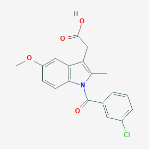 molecular formula C19H16ClNO4 B152555 [1-(3-chlorobenzoyl)-5-methoxy-2-methyl-1H-indol-3-yl]acetic acid CAS No. 807614-94-4