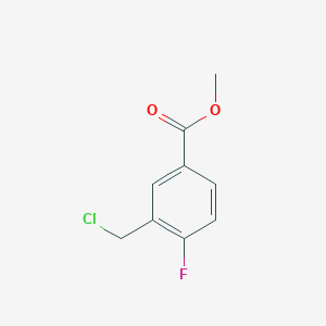 molecular formula C9H8ClFO2 B1525553 3-(氯甲基)-4-氟苯甲酸甲酯 CAS No. 1211514-54-3