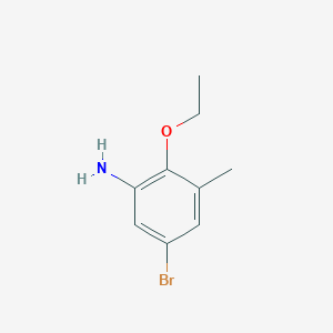 molecular formula C9H12BrNO B1525556 5-Bromo-2-ethoxy-3-methylaniline CAS No. 1381944-55-3