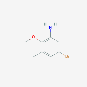 molecular formula C8H10BrNO B1525557 5-溴-2-甲氧基-3-甲基苯胺 CAS No. 1381944-84-8