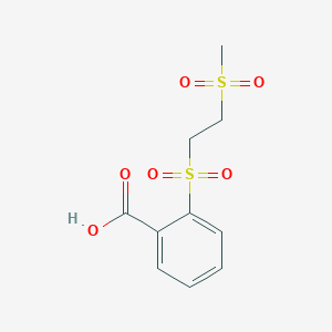 B1525560 2-(2-Methanesulfonylethanesulfonyl)benzoic acid CAS No. 1183920-59-3