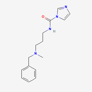 molecular formula C15H20N4O B15255617 N-{3-[benzyl(methyl)amino]propyl}-1H-imidazole-1-carboxamide 