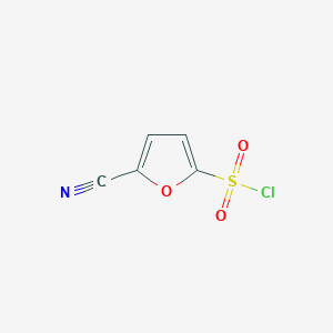 molecular formula C5H2ClNO3S B1525563 5-Cyanofuran-2-sulfonyl chloride CAS No. 98027-83-9