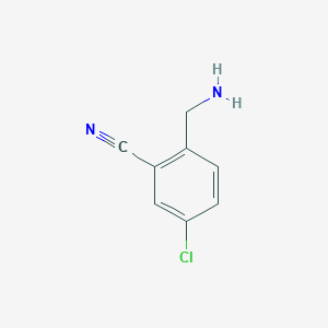 molecular formula C8H7ClN2 B1525564 2-(Aminomethyl)-5-chlorobenzonitrile CAS No. 940062-12-4