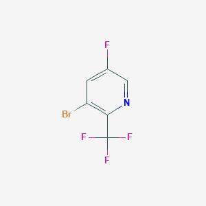 molecular formula C6H2BrF4N B1525567 3-Bromo-5-fluoro-2-(trifluoromethyl)pyridine CAS No. 1245914-35-5