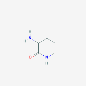 molecular formula C6H12N2O B1525574 3-Amino-4-methylpiperidin-2-one CAS No. 53611-43-1