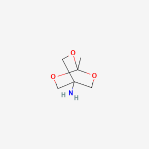 molecular formula C6H11NO3 B1525581 1-Methyl-2,6,7-trioxabicyclo[2.2.2]octan-4-amine CAS No. 37787-52-3