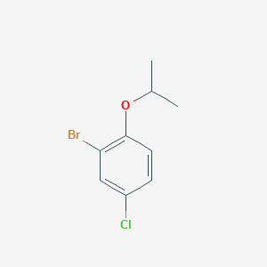 molecular formula C9H10BrClO B1525588 2-Bromo-4-chloro-1-isopropoxybenzene CAS No. 201849-19-6