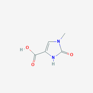 molecular formula C5H6N2O3 B1525590 1-甲基-2-氧代-2,3-二氢-1H-咪唑-4-羧酸 CAS No. 17245-61-3