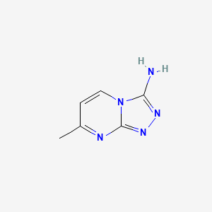 molecular formula C6H7N5 B1525593 7-Methyl[1,2,4]triazolo[4,3-A]pyrimidin-3-amine CAS No. 117888-93-4