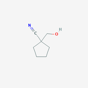 molecular formula C7H11NO B1525603 1-(Hydroxymethyl)cyclopentanecarbonitrile CAS No. 911060-82-7