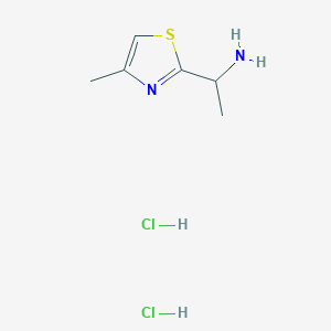 [1-(4-Methyl-1,3-thiazol-2-yl)ethyl]amine dihydrochloride