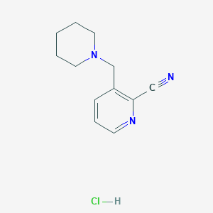 3-(Piperidin-1-ylmethyl)pyridine-2-carbonitrile hydrochloride