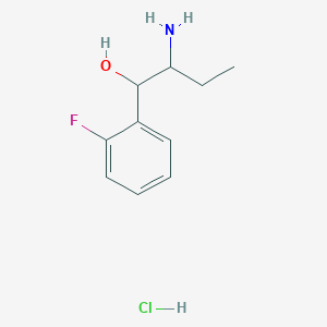 2-Amino-1-(2-fluorophenyl)butan-1-ol hydrochloride