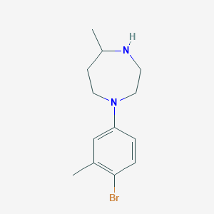 molecular formula C13H19BrN2 B15256171 1-(4-Bromo-3-methylphenyl)-5-methyl-1,4-diazepane 