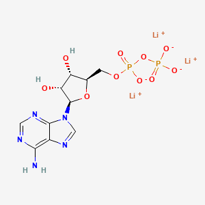 B1525625 Adenosine 5'-(trihydrogen diphosphate), trilithium salt CAS No. 31008-64-7