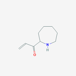 molecular formula C9H15NO B15256361 1-(Azepan-2-yl)prop-2-en-1-one 