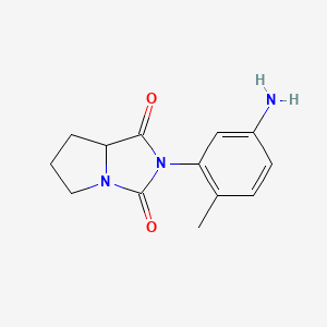 2-(5-amino-2-methylphenyl)tetrahydro-1H-pyrrolo[1,2-c]imidazole-1,3(2H)-dione