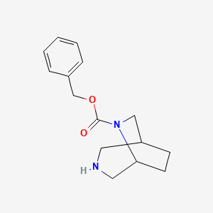 molecular formula C15H20N2O2 B1525645 Benzyl 3,6-diazabicyclo[3.2.2]nonane-6-carboxylate CAS No. 1251013-17-8