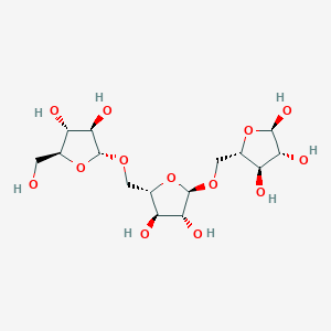 molecular formula C15H26O13 B1525653 alpha-L-Araf-(1->5)-alpha-L-Araf-(1->5)-alpha-L-Araf CAS No. 89315-59-3