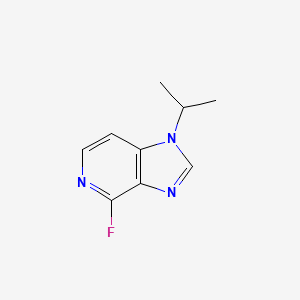 molecular formula C9H10FN3 B15256561 4-Fluoro-1-(propan-2-yl)-1H-imidazo[4,5-c]pyridine 