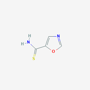 molecular formula C4H4N2OS B1525658 Oxazole-5-carbothioamide CAS No. 885274-32-8