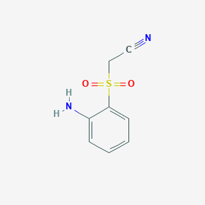 B1525659 [(2-Aminophenyl)sulfonyl]acetonitrile CAS No. 189624-69-9