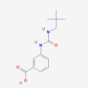 3-{[(2,2-Dimethylpropyl)carbamoyl]amino}benzoic acid