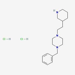 1-Benzyl-4-[2-(3-piperidinyl)ethyl]piperazine dihydrochloride