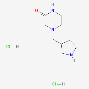4-(Pyrrolidin-3-ylmethyl)piperazin-2-one dihydrochloride