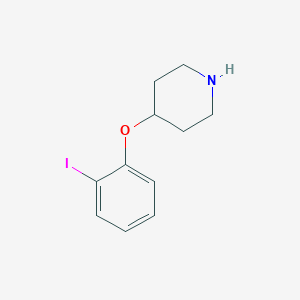 molecular formula C11H14INO B1525680 4-(2-Iodophenoxy)piperidine CAS No. 1220175-12-1