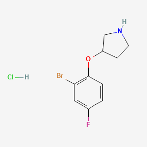 3-(2-Bromo-4-fluorophenoxy)pyrrolidine hydrochloride