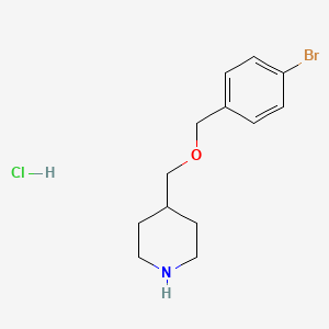 4-{[(4-Bromobenzyl)oxy]methyl}piperidine hydrochloride