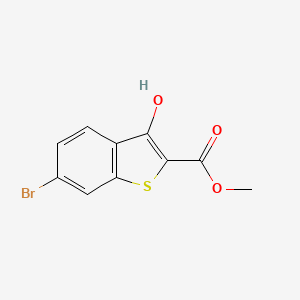 molecular formula C10H7BrO3S B1525694 6-Bromo-3-hydroxy-benzo[b]thiophene-2-carboxylic acid methyl ester CAS No. 863904-21-6