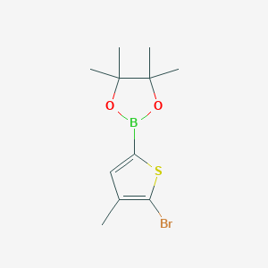 2-(5-Bromo-4-methylthiophen-2-YL)-4,4,5,5-tetramethyl-1,3,2-dioxaborolane