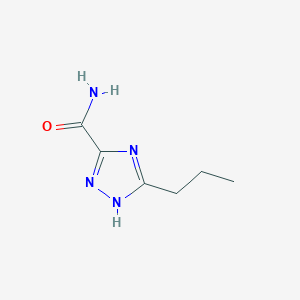 molecular formula C6H10N4O B1525703 5-propyl-1H-1,2,4-triazole-3-carboxamide CAS No. 1539073-65-8