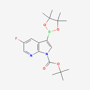 Tert-butyl 5-fluoro-3-(4,4,5,5-tetramethyl-1,3,2-dioxaborolan-2-YL)-1H-pyrrolo[2,3-B]pyridine-1-carboxylate