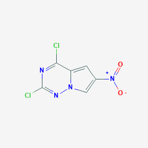 molecular formula C6H2Cl2N4O2 B1525708 2,4-Dichloro-6-nitropyrrolo[2,1-f][1,2,4]triazine CAS No. 1160995-45-8