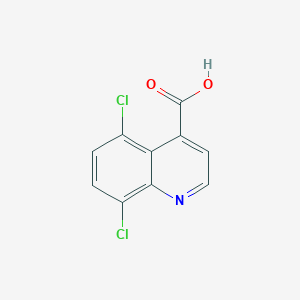 molecular formula C10H5Cl2NO2 B15257120 5,8-Dichloroquinoline-4-carboxylic acid 