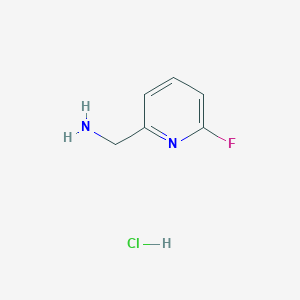 molecular formula C6H8ClFN2 B1525715 (6-Fluoropyridin-2-yl)methanamine hydrochloride CAS No. 1423025-98-2