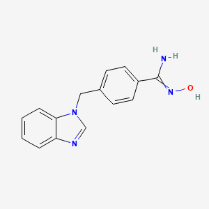 4-(1H-1,3-benzodiazol-1-ylmethyl)-N'-hydroxybenzene-1-carboximidamide